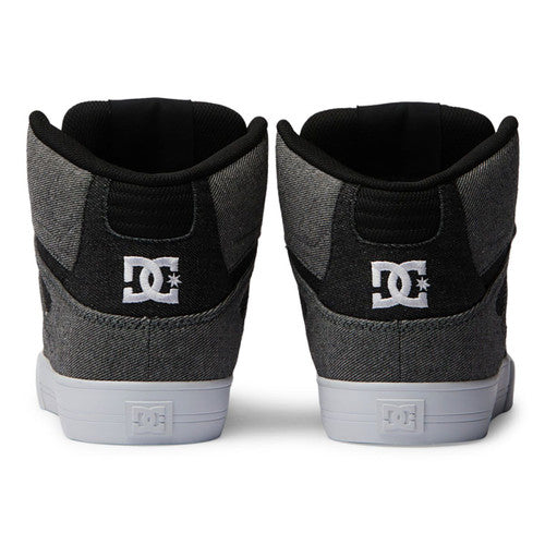 DC PURE HIGH TOP WC TX SE BLACK DENIM