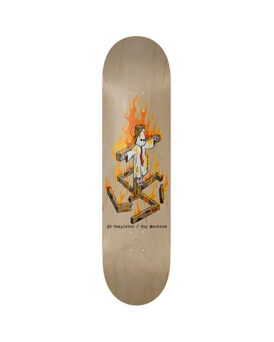 TOY MACHINE ED TEMPLETON CHARRED CROSS DECK 8.5