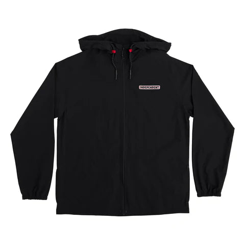 INDEPENDENT HEIGHTS HOODED WINDBREAKER JACKET BLACK