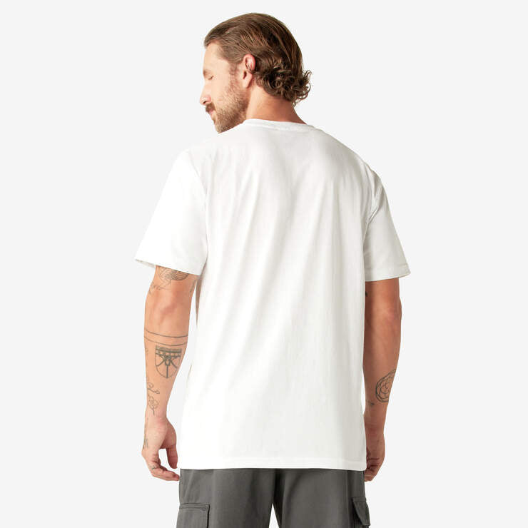 DICKIES HEAVYWEIGHT SHORT SLEEVE POCKET TEE WHITE