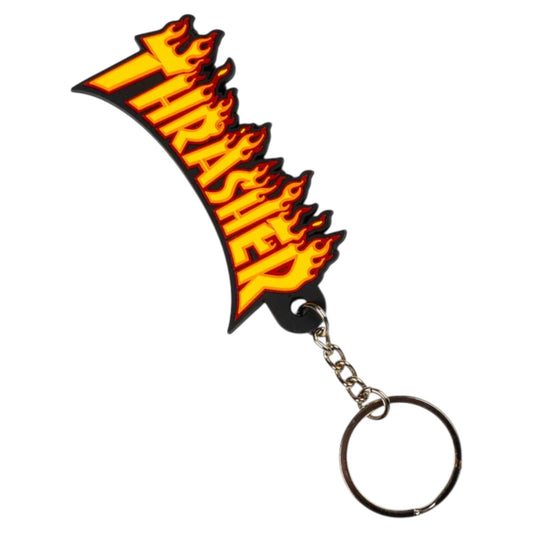 THRASHER FLAME KEYCHAIN