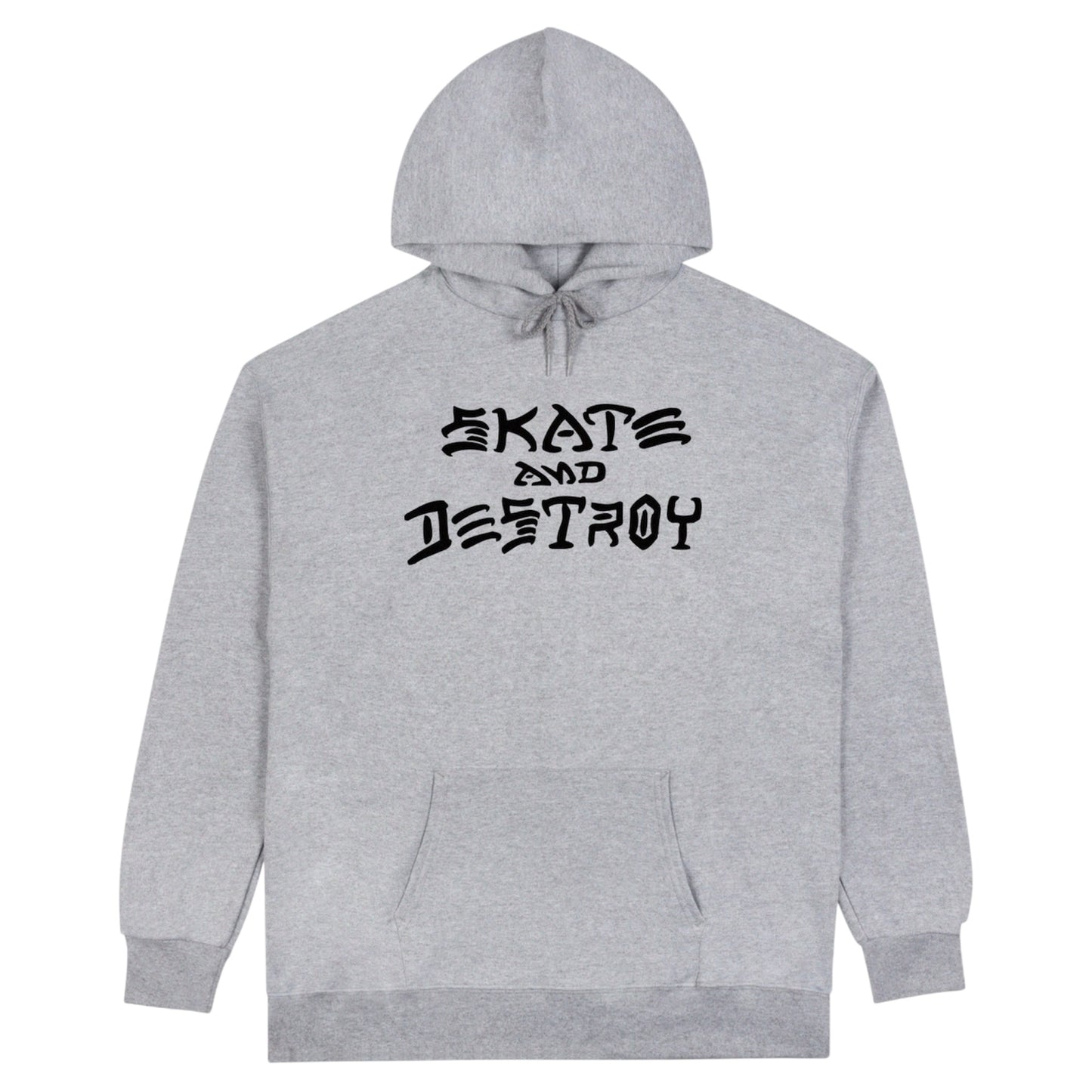 THRASHER SKATE AND DESTROY HOODIE GREY