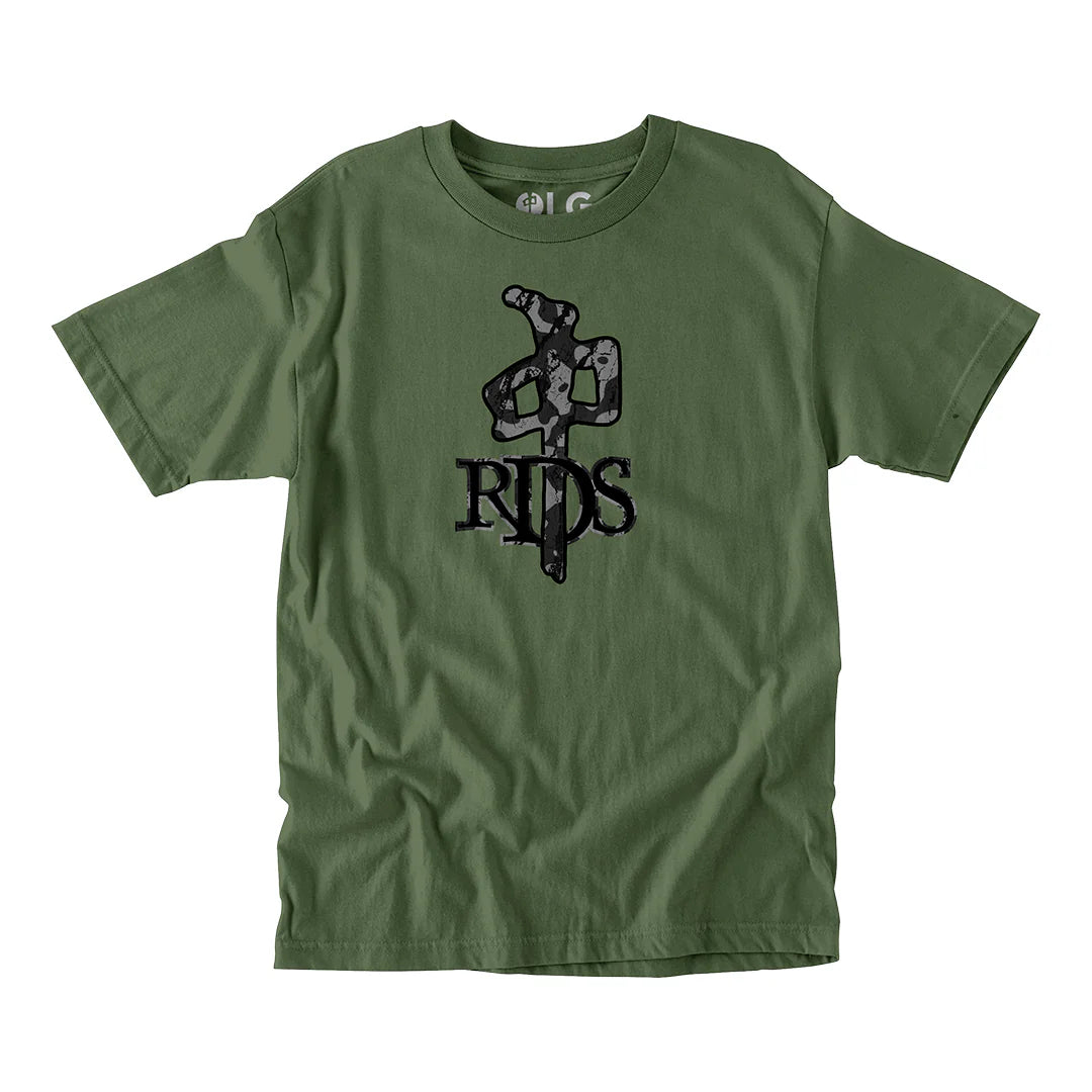 RDS T-SHIRT OG BARK CAMO ARMY GREEN GREY