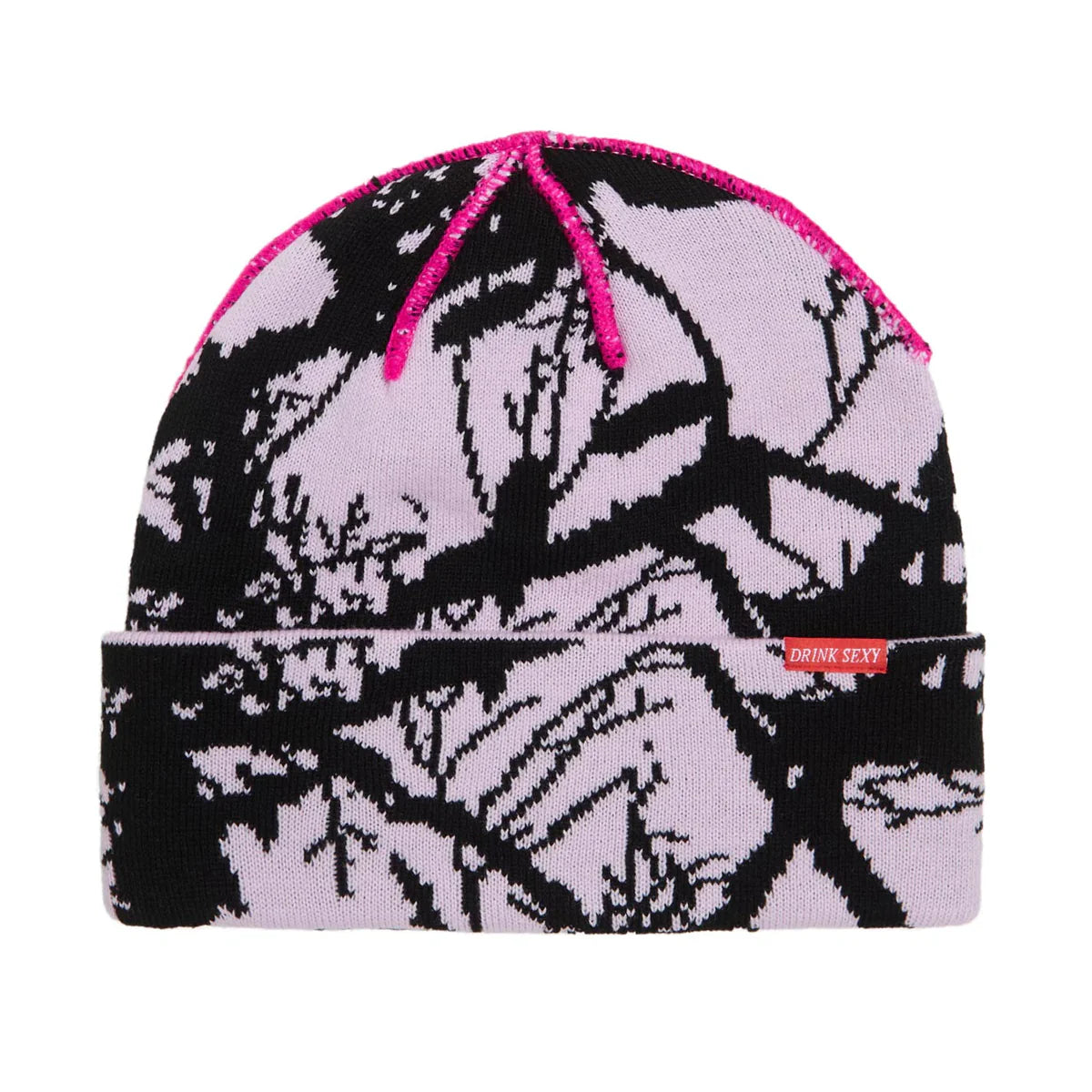 CORDUROY TWIG CAMO BEANIE PINK