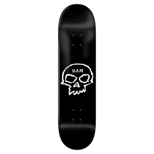 ZERO BAM SINGLE SKULL BLACK DECK 8.25