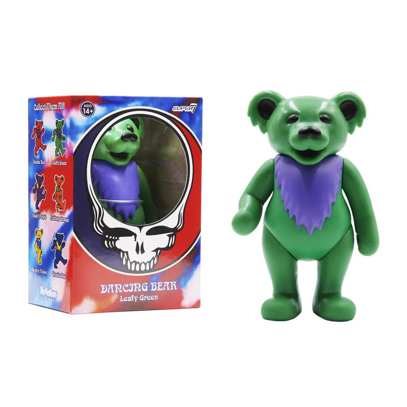 GRATEFUL DEAD REACTION FIGURE DANCING BEAR LEAFY GREEN