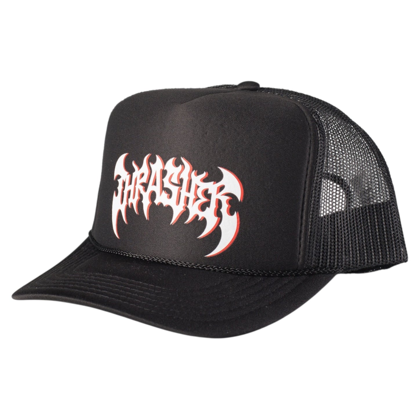 TRASHER HEAVY METAL TRUCKER HAT BLACK