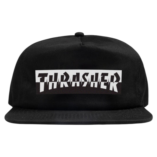 TRASHER MIXTAPE SNAPBACK HAT BLACK