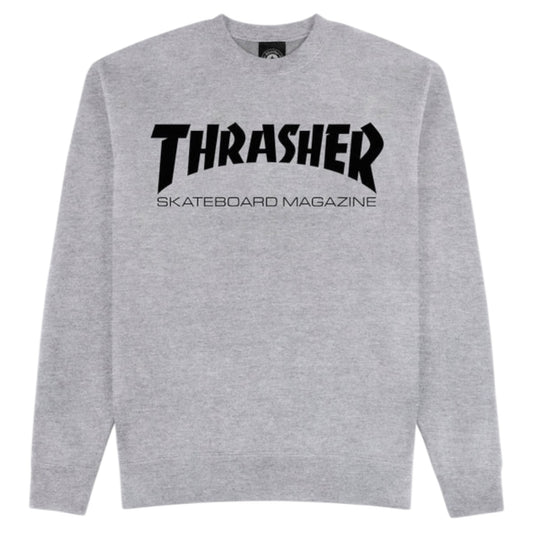 TRASHER SKATE MAG CREW NECK GREY