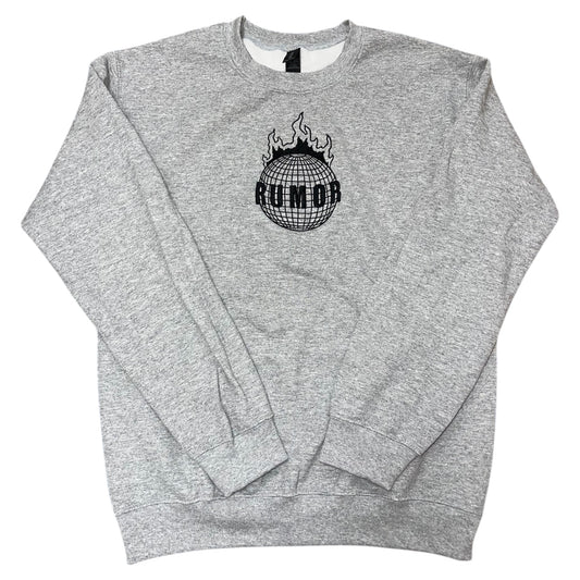 RUMOR BURNING WORLD CREWNECK GREY