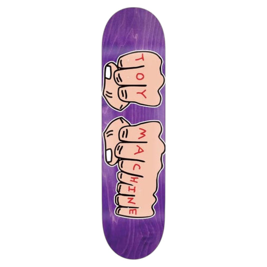 TOY MACHINE FISTS DECK ASSORTED STAINS 8.25