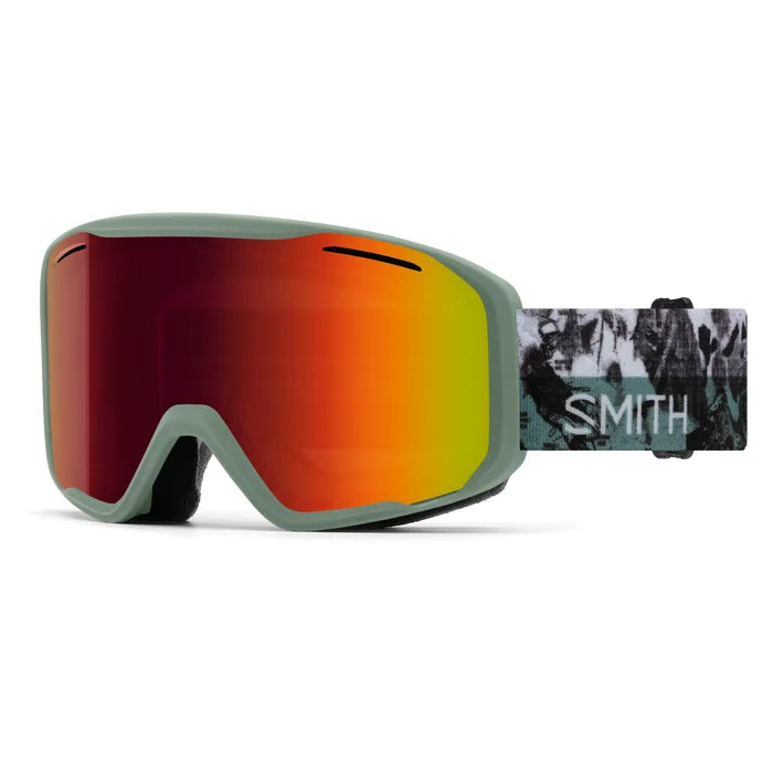 SMITH BLAZER SAGE BRUSH PASTE UP GOGGLES RED SOL-X MIRROR LENS