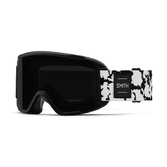 SMITH SQUAD S BLACK MARBLE GOGGLES CHROMAPOP SUN BLACK/YELLOW