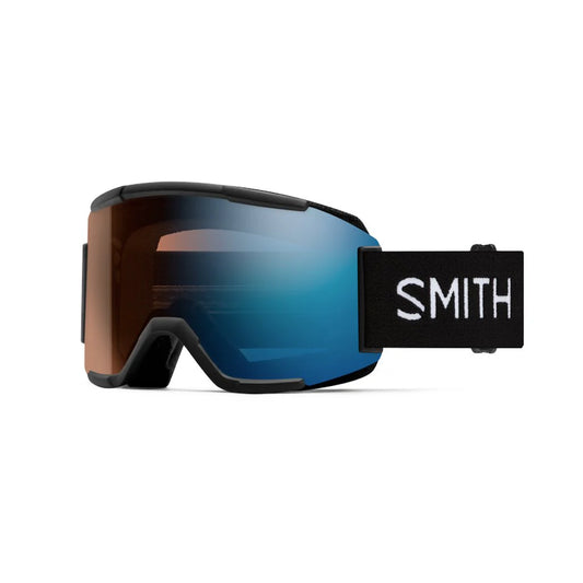 SMITH SQUAD BLACK GOGGLES CHROMAPOP PRO PHOTOCHROMIC BLUE MIRROR