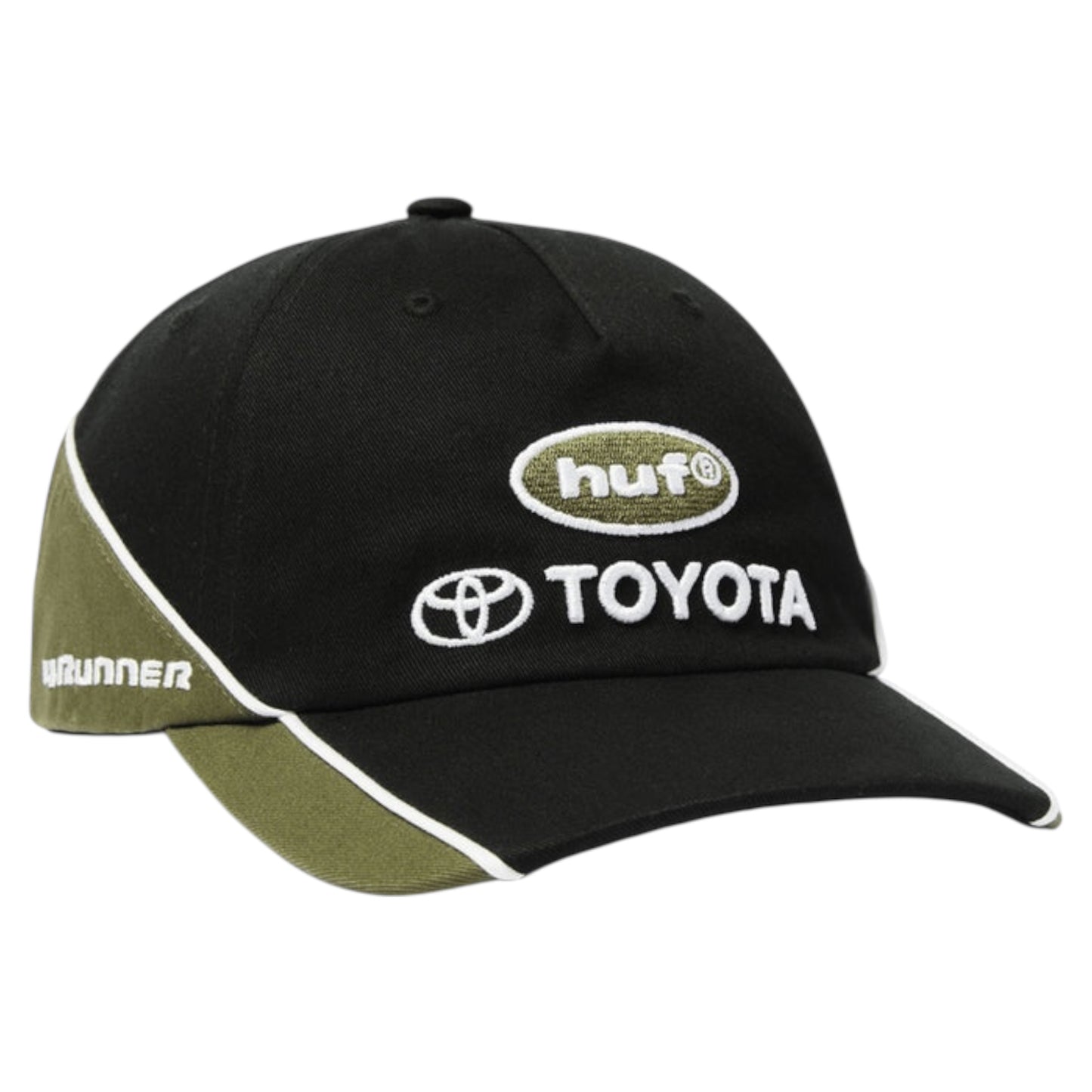 HUF X TOYOTA TRAILHUNTER 5 PANEL HAT BLACK GREEN