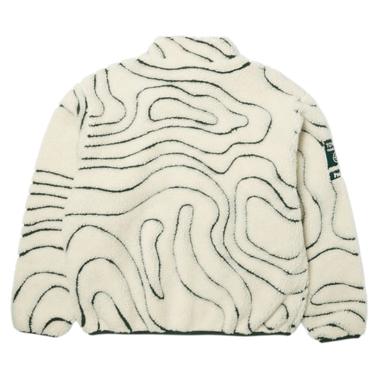 HUF X TOYOTA TOPOGRAPHY HIGH PILE JACKET NATURAL
