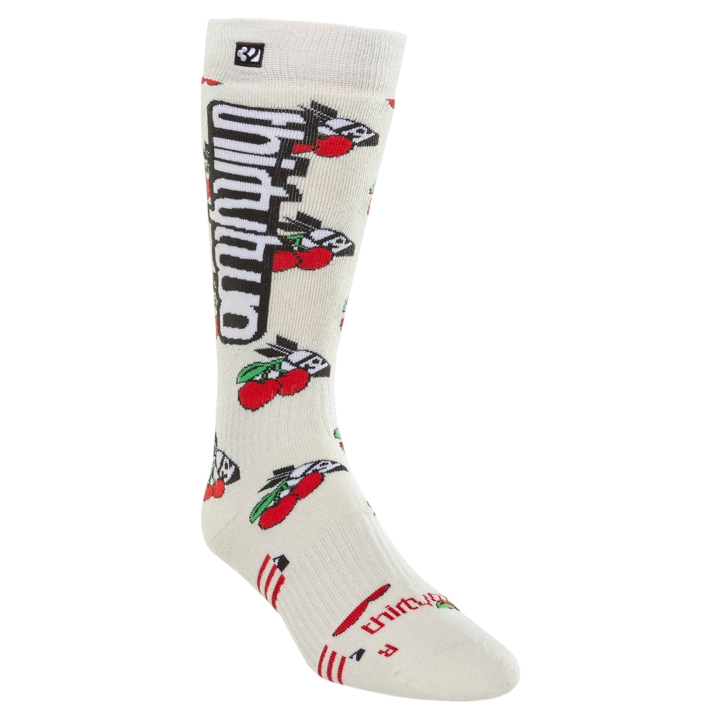 THIRTYTWO WOMENS TM MERINO WOOL SNOW SOCKS RED WHITE