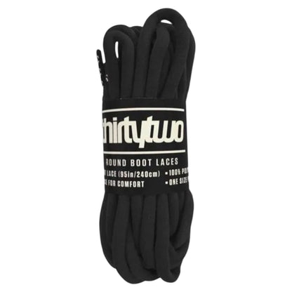 THIRTYTWO LACES BLACK-WHITE (87INCHES-220cm)