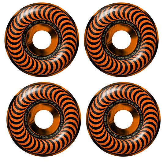 SPITFIRE F4 CLASSIC 99A WHEEL ORANGE/BLACK SWIRL