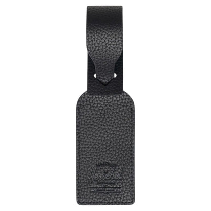 HERSCHEL LUGGAGE TAG VEGAN LEATHER BLACK