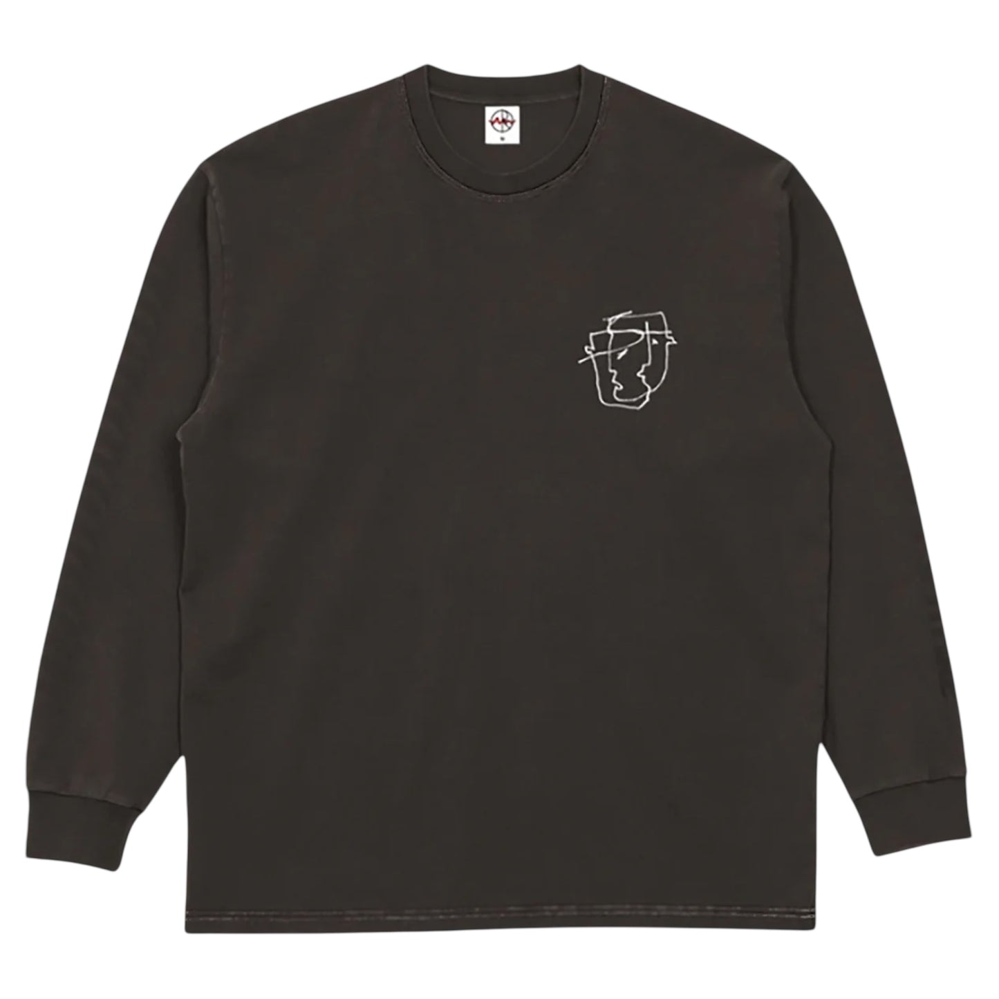 POLAR TIED UP LONG SLEEVE WASHED CHOCOLATE