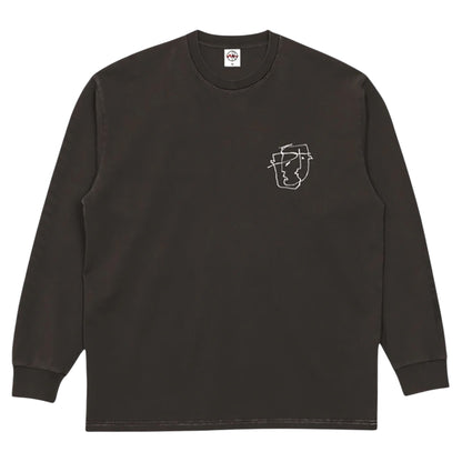 POLAR TIED UP LONG SLEEVE WASHED CHOCOLATE