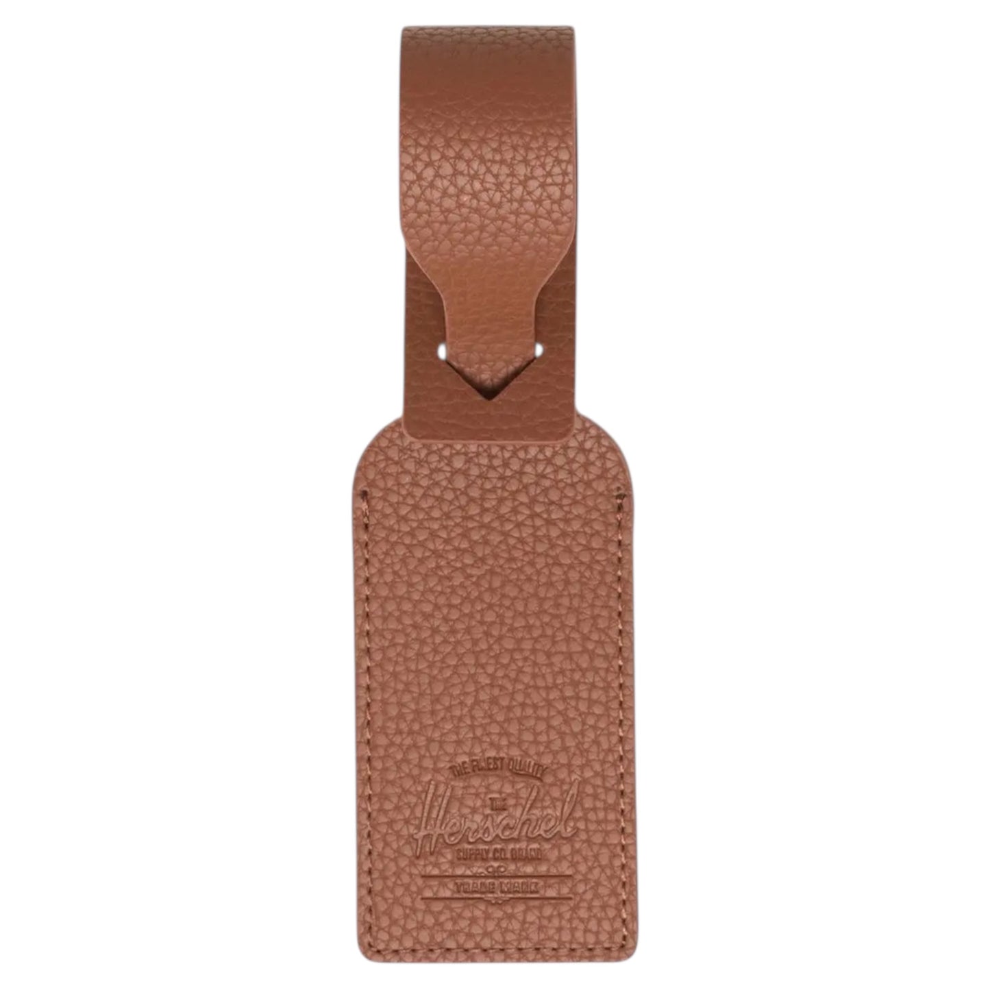 HERSCHEL LUGGAGE TAG VEGAN SADDLE BROWN