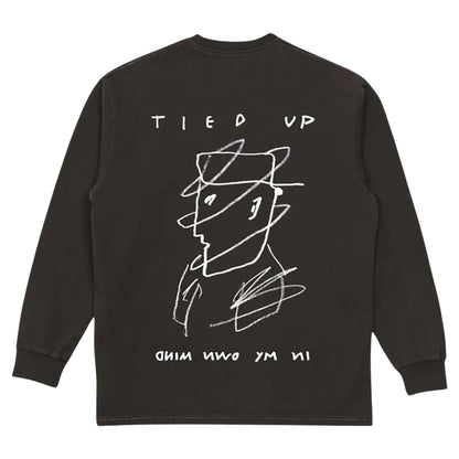 POLAR TIED UP LONG SLEEVE WASHED CHOCOLATE