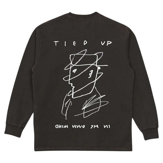 POLAR TIED UP LONG SLEEVE WASHED CHOCOLATE