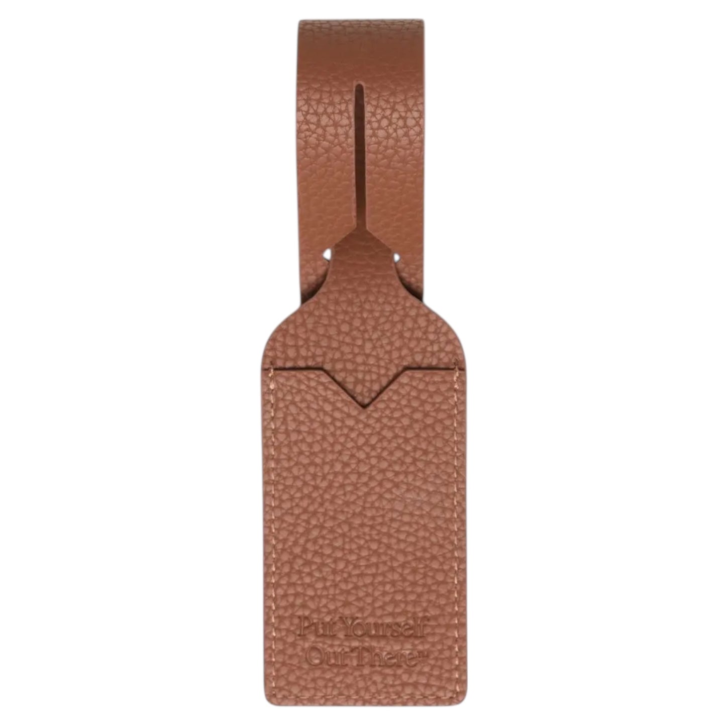 HERSCHEL LUGGAGE TAG VEGAN SADDLE BROWN