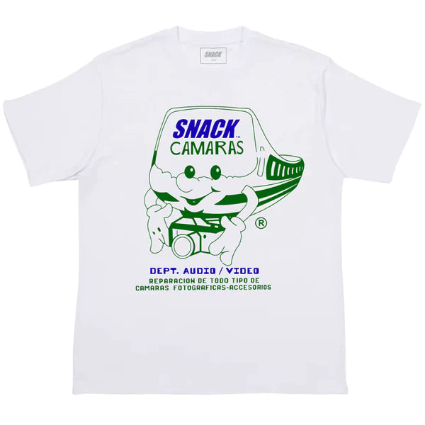 TEE-shirt AUDIO/VISUEL SNACK BLANC