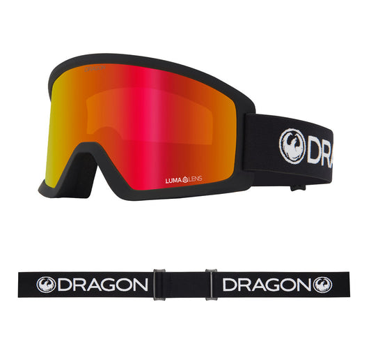 DRAGON DX3 L OTG BLACK GOGGLES LUMALENS RED ION