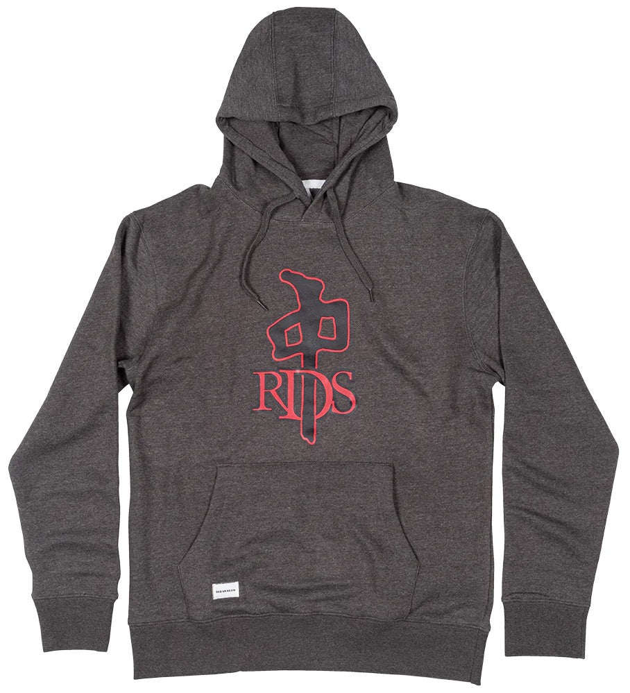 RDS OG HOODIE CHARCOAL/BLACK/RED