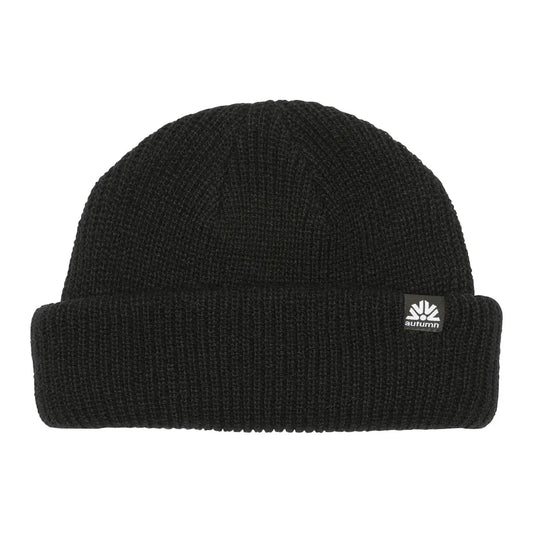 BONNET AUTOMNE DOUBLE ROLL NOIR