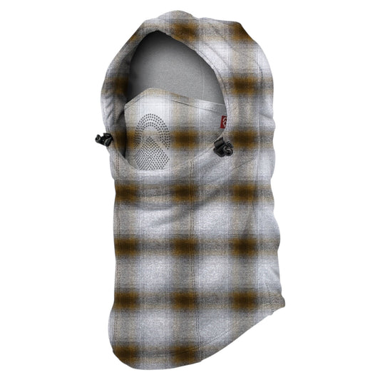 AIRHOLE AIRHOOD LASER POLAR FLEECE SHADOW PLAID