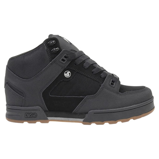 DVS MILITIA BOOT BLACK BLACK CHARCOAL NUBUCK