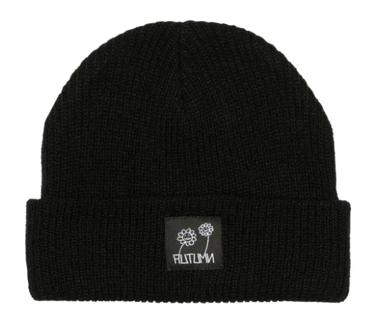 AUTUMN LABEL BEANIE BLACK