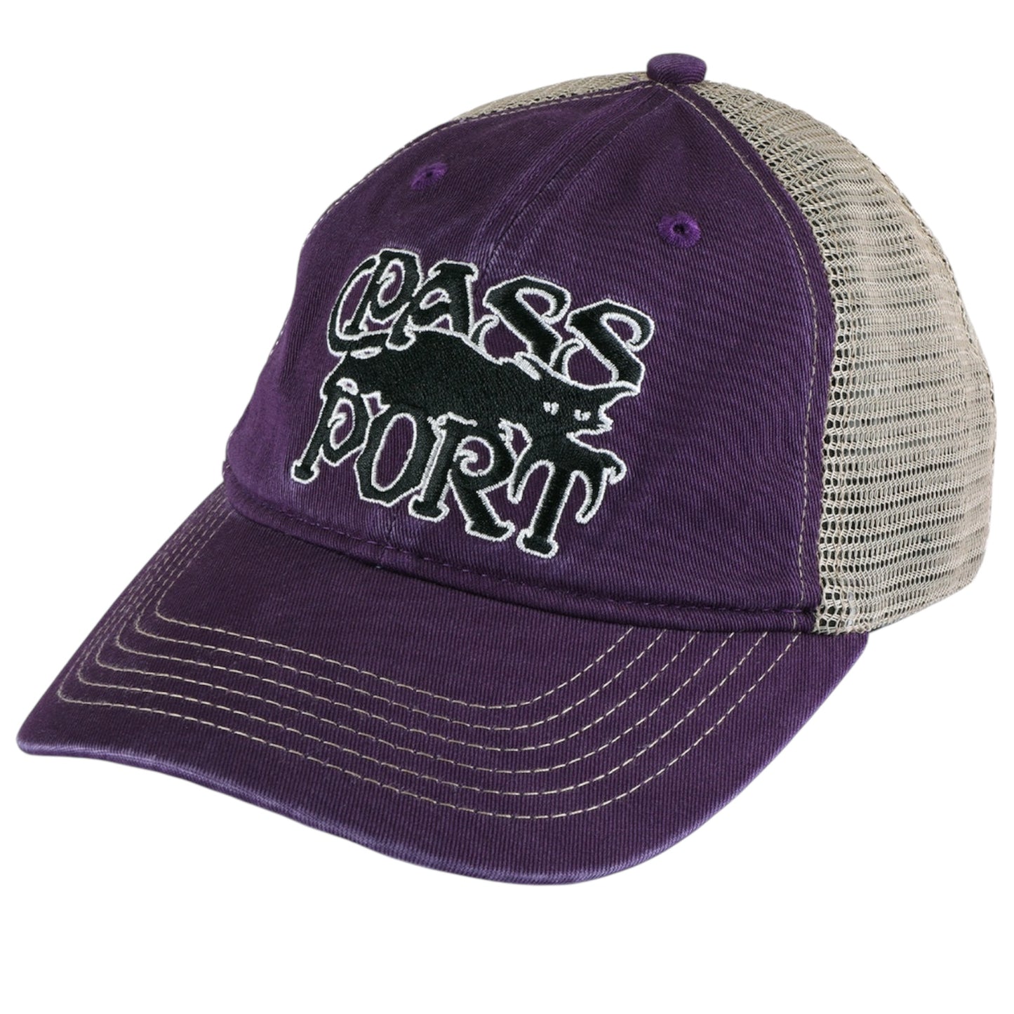 PASSPORT SLINKING LEAGUES TRUCKER WASHED EGGPLANT