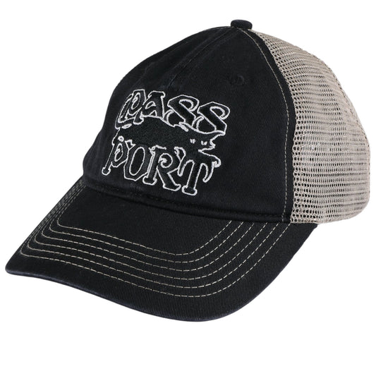 PASSPORT SLINKING LEAGUES TRUCKER WASHED BLACK