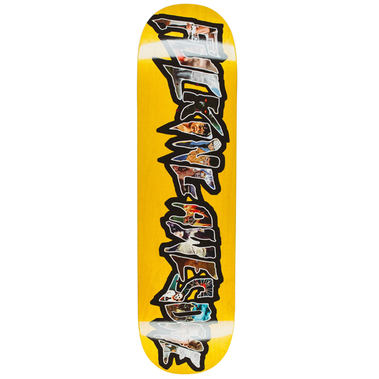 FUCKING AWESOME DILL BIG LOGO COLLAGE DECK ASSORTED STAINS