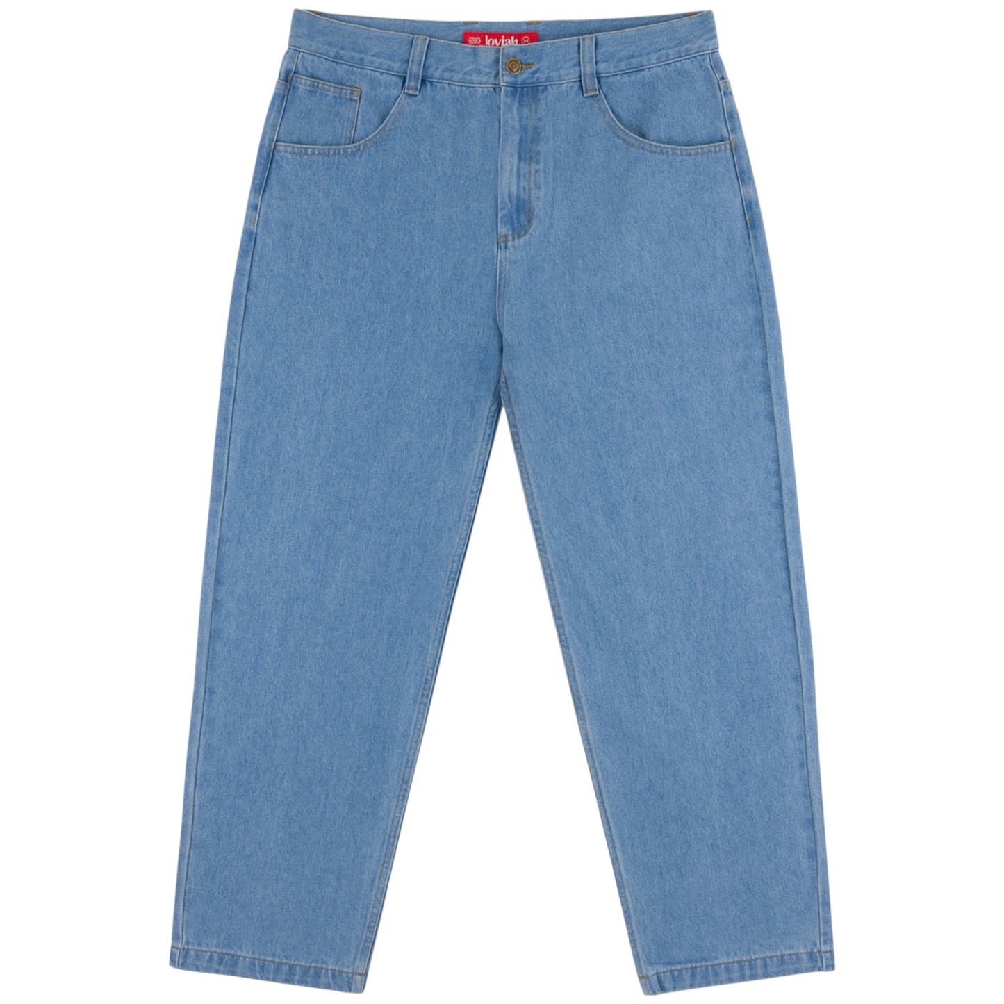 LOVIAH OG BAGGY 5 POCKET DENIM PANTS INDIGO LIGHT WASH