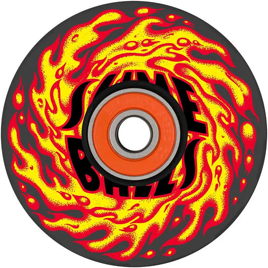 SLIME BALLS WHEELS SB FLAME LIGHT UPS OG SLIME BLACK 78a 66mm