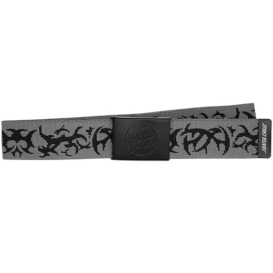 SANTA CRUZ OPUS DOT WEB BELT RAZOR GREY