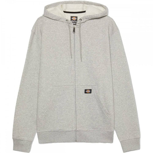 DICKIES FLEECE FULL ZIP HOODIE HEATHER GRAY