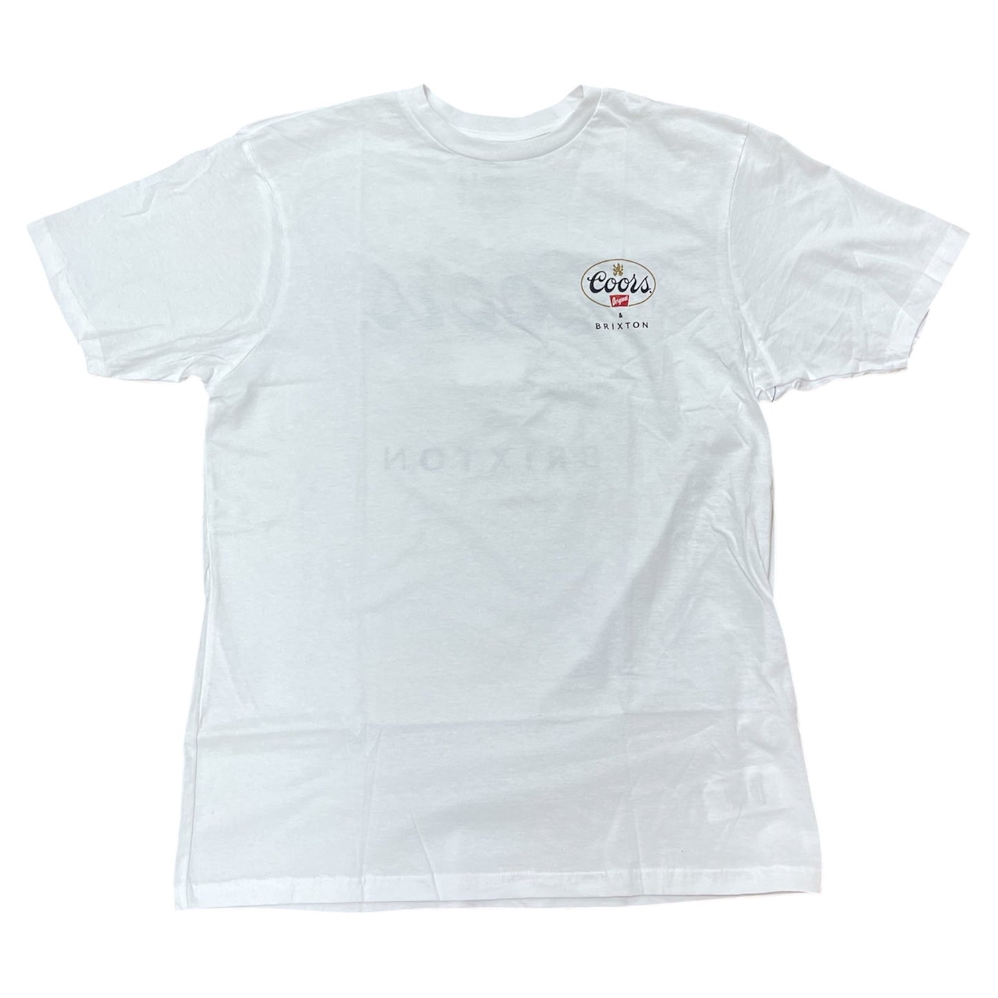 BRIXTON COORS GRIFFIN LOCKUP CA SHORT SLEEVE TEE WHITE