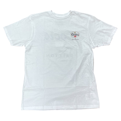 BRIXTON COORS GRIFFIN LOCKUP CA SHORT SLEEVE TEE WHITE