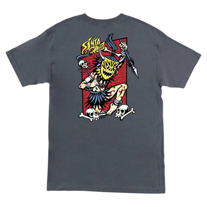 SANTA CRUZ SALBA VOODOO FRAME TEE CHARCOAL