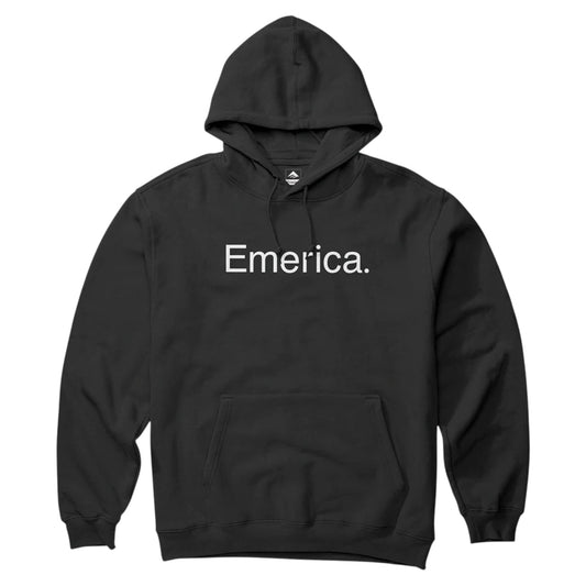EMERICA PURE LOGO HOODIE BLACK