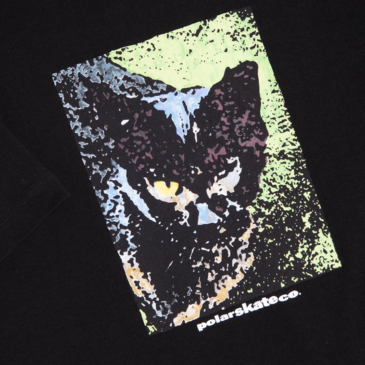 POLAR CAT TEE BLACK
