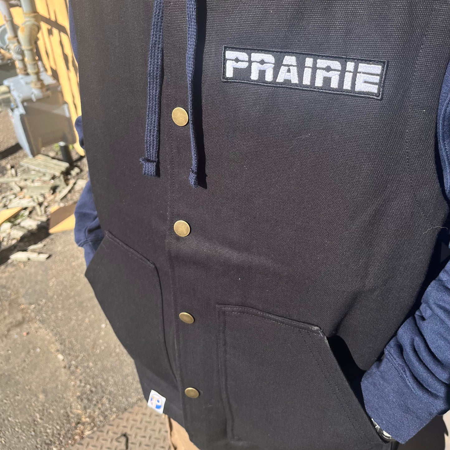 PRAIRIE INSULATED CANVAS VEST BLACK